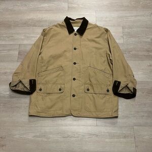 Orvis Tan Jacket with Black Accents